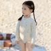 Summer Children's , Baby One-Piece Long Sleeve Sun Protection Quick-Dry Swimwear, Stylish Cute Swimsuit For Little_desvips.com