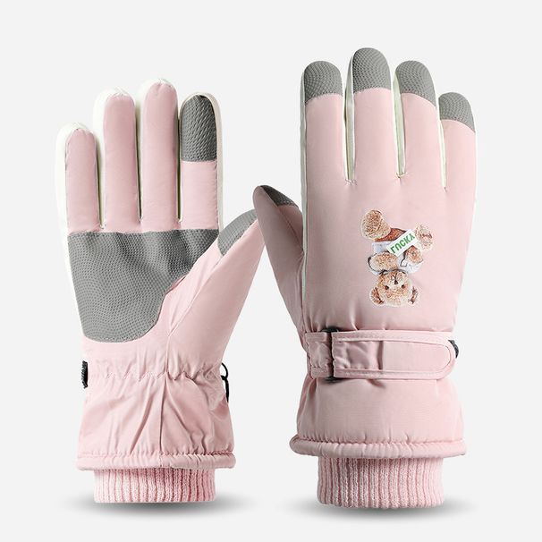 Women's Winter Ski Gloves - Touchscreen Compatible, Water-Resistant, Thermal Insulated For Snowboarding, Cycling & Outdoor Activities_desvips.com