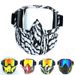 Cycling Eyewear Detachable Glasses Motorcycle Ski Racing Goggles_desvips.com