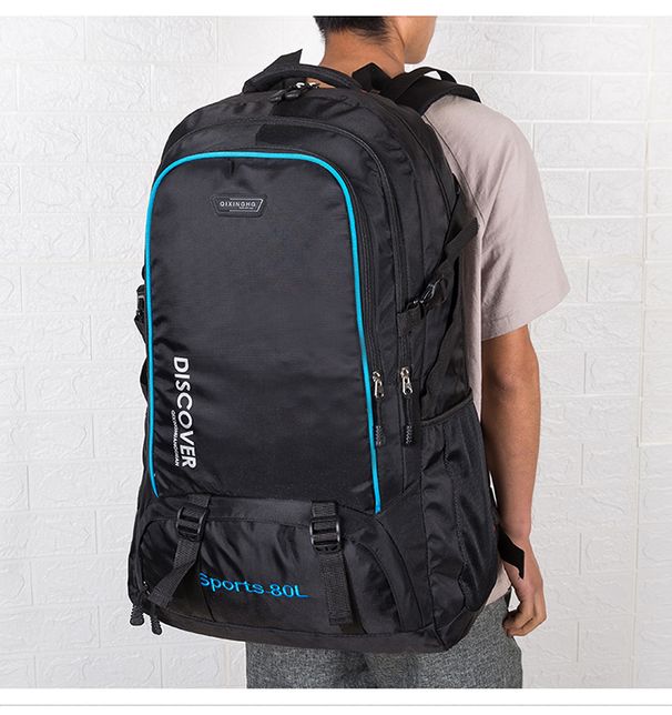 80 Liters New Arrival Super Large Capacity Men Backpack Outdoor Mountaineering Bag Women's Sports Travel Clothes_desvips.com