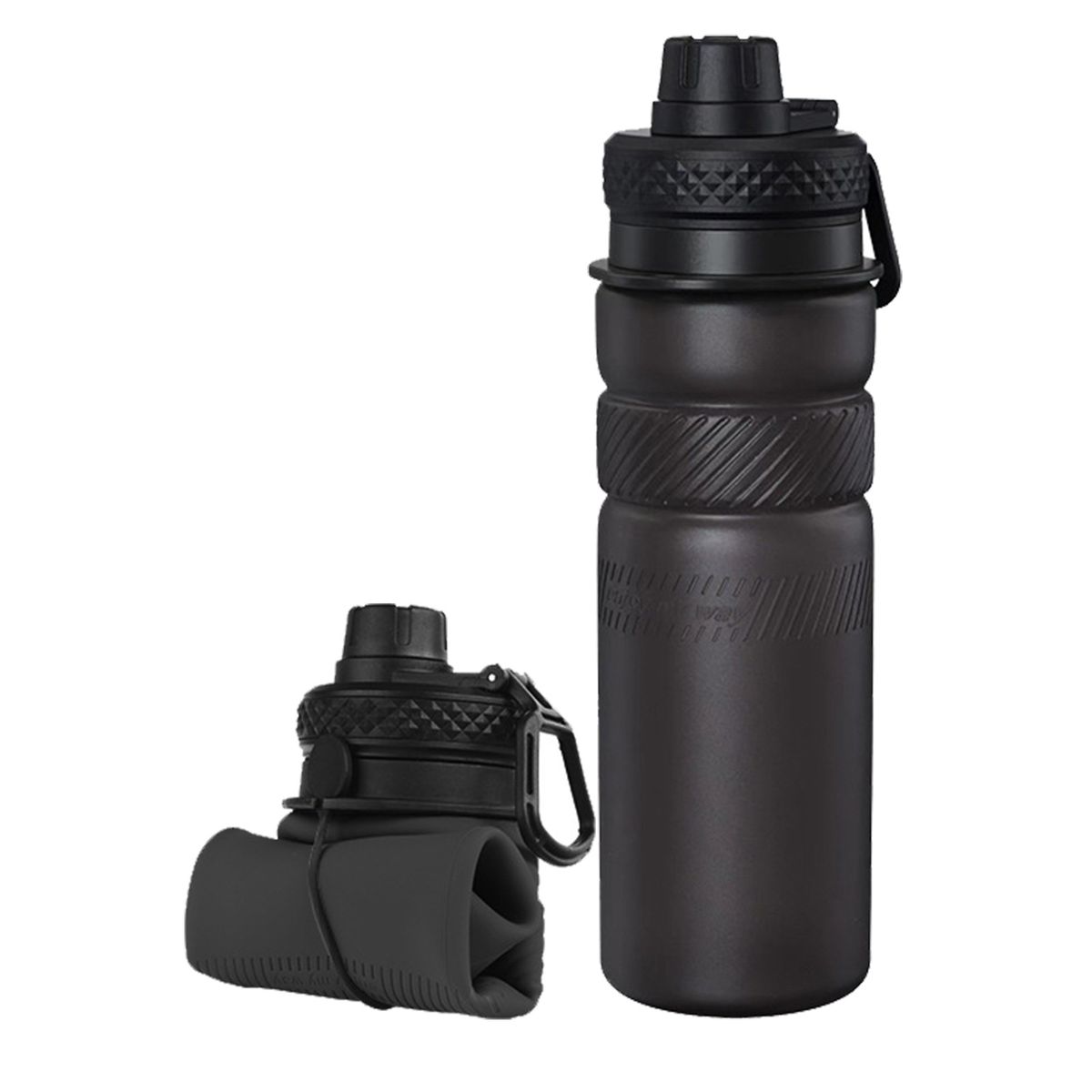 Outdoor Silicone Travel Cycling Foldable Eco-friendly Material Drop-resistant Lightweight Sports Water Bottle_desvips.com