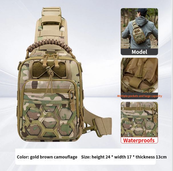 Chest For Men, Large Capacity Camouflage Xiao Backpack, Outdoor Multi-Functional Sports Single Shoulder Crossbody Bag,_desvips.com