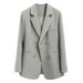 Women's Coat Long Sleeve Blazers Elegant Solid Color_desvips.com