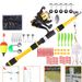 Sea Rod 55-Piece 1.8m Telescopic Lure Portable Set Beginner Combo Soft Bait Carp Fishing_desvips.com