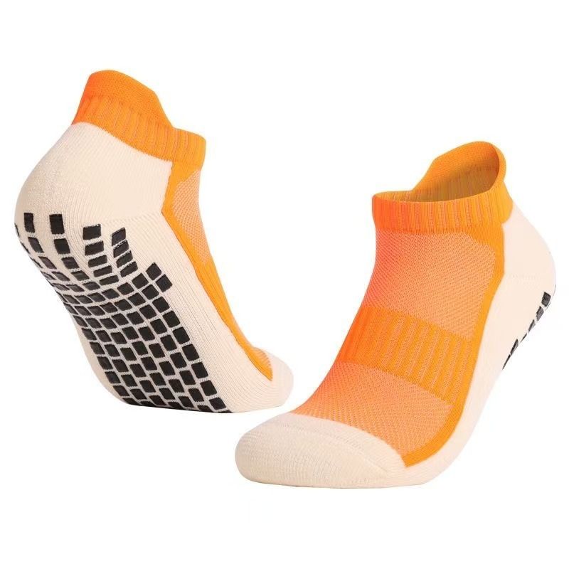 Sweat Wicking Sports Socks Short Style Soccer Socks Odor Resistant Dot Coated Non Slip Sports & Outdoor Accessories_desvips.com