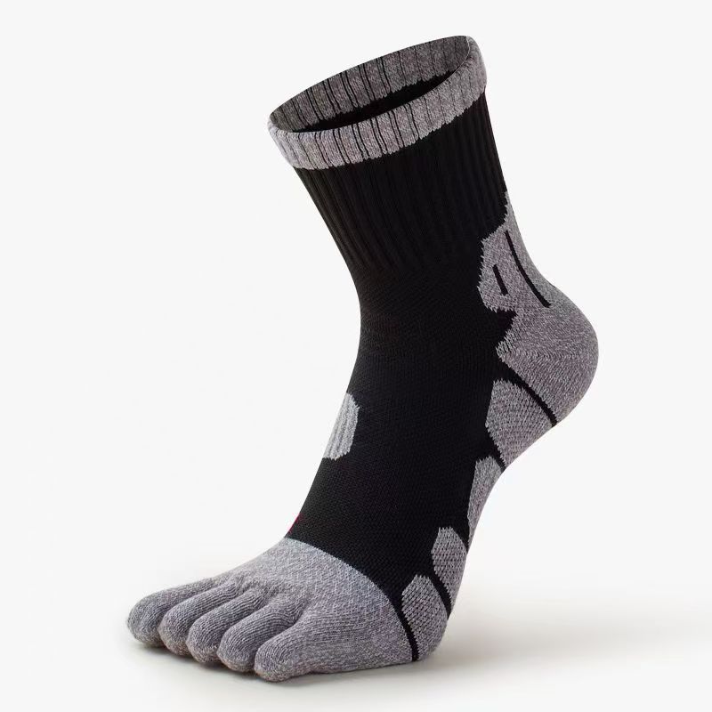 Men's Five-toe With Thick Towel Soles, Sweat-absorbent, Breathable, Odor-resistant, Split-toe For Men, Autumn And Winter_desvips.com