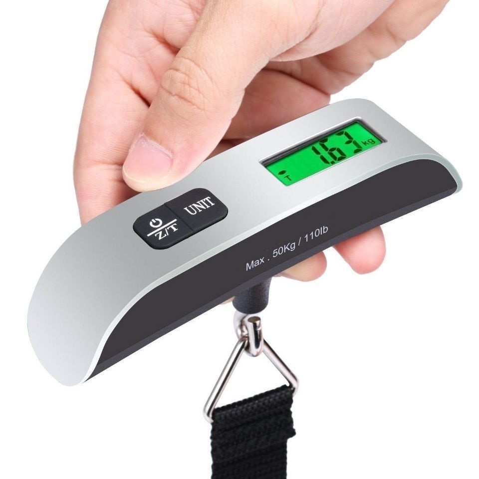 Electronic Luggage Portable Household Handheld Bag 50KG Spring Hanging Scale_desvips.com