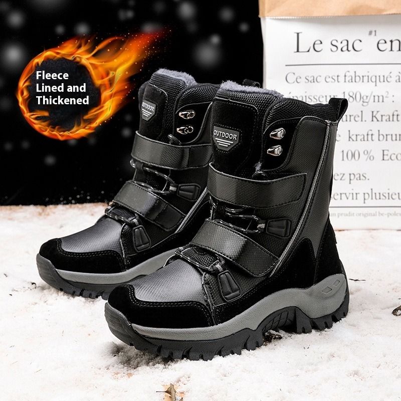 Women's Outdoor Winter Boots With Fur Lining - Lace Up Ankle Snow Shoes For Women Plus Size Available_desvips.com
