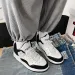 Men' Baketball Trendy Real Air Cuhion Chinee Style Sport Shoe Couple Free Hipping Cold Bond Leather White_desvips.com