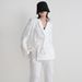 Women's Clothing new fashion brand double breasted three dimensional flower patchwork suit + high waisted flared pants two piece suit for women_desvips.com