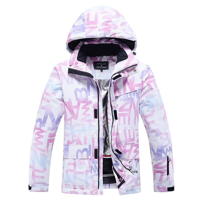 New Women's Winter Outdoor Windproof Water-Repellent Warm Thickened Korean Style Snowboard Snow Ski Suit_desvips.com