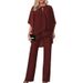 Women's Clothing hot-selling new European and American fashion solid color loose casual irregular suit_desvips.com