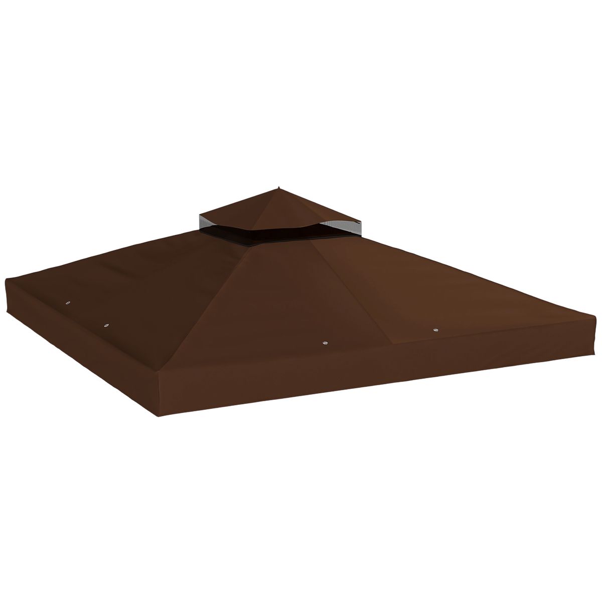 3 X 3 M Ersatzdach Für Pavillon, Pavillon-Ersatzplane Mit Wasserablauf-Löchern, UPF30+, Sonnenschutz, Kaffee_desvips.com