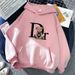Men's And Women's Fleece Sweatshirt Solid Color Teddy Bear Kangaroo Pocket Drawstring Print Hoodie_desvips.com