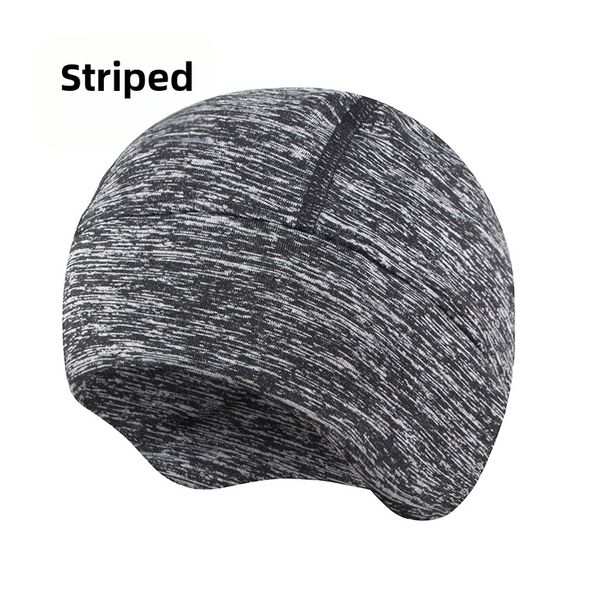 Warm Sports Hat For Autumn And Winter With Ear Flaps Outdoor Hiking Cycling Running Cold Protection Small Round Bicycle Helmet Inner Liner_desvips.com