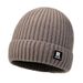 Winter Men's Knitted With Deer Wool, Fleece-Lined, Thickened, Fashionable, Warm, Outdoor Cold-Proof Hat, Ski Hat_desvips.com