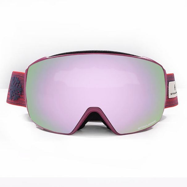 JUBAO Double Curved Ski Goggles Magnetic Suction Quick Release Design UV400 Protection Frame Elastic TPU Material_desvips.com