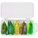 5pcs/15pcs Frog Fishing Bait Combo Soft Fishing Lures Kit Tackle Box Kits Pesca Pvc Frogs Unit_desvips.com