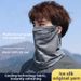 Running Arm Warmers Ice Silk Sunscreen Face Mask UV Protection Breathable Neck Protector Summer Outdoor Cycling Scarf Face Covering Sunshade_desvips.com