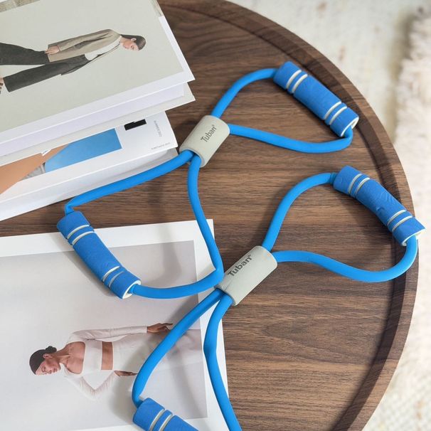 8-Shape Resistance Yoga Fitness Rubber Band Breast Enlargement Chest Shaping Elastic Rope Shoulder Opening Back Training_desvips.com