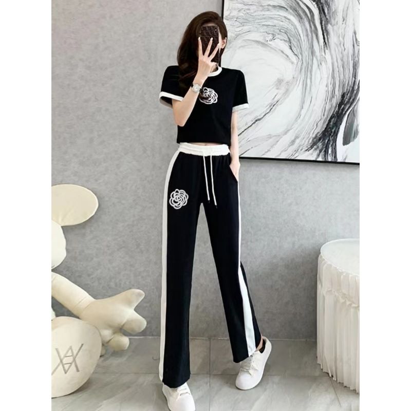 tracksuits for women loose sports set solid color hoodi weatshirts casual sets long sve tops pants female clothing_desvips.com