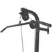 Black Steel Lat Pulldown Station - Wall-Mounted - Dual Pulleys - Soft-Grip Handles - Supports Up To 120 Kg - Easy Assembly_desvips.com