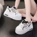 Matsu Thick Sole Round Toe Dad Increase Height Comfort Sofess Leisure Retro Trend Versatile Fashionable Board Shoes_desvips.com