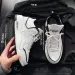 Men' Baketball Trendy Real Air Cuhion Chinee Style Sport Shoe Couple Free Hipping Cold Bond Leather White_desvips.com
