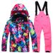 NOKO-New Children's Ski Suits, Boys' And Girls' Two-piece Outdoor Thickened Warm Ski Suits._desvips.com