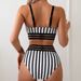 New Bikini Stripe Sexy Split Tank Top High Waist_desvips.com