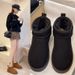 Snow Boots Women's Short Tube Velvet Thickened Warm Cotton Shoes Non-slip Winter New Shoes Female Student Korean Version Women's Shoes_desvips.com