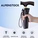 ghinwan Aluminum Alloy Folding Walking Stick Crutches Portable Walking Stick Mountaineering Trekking Pole NWANST_desvips.com