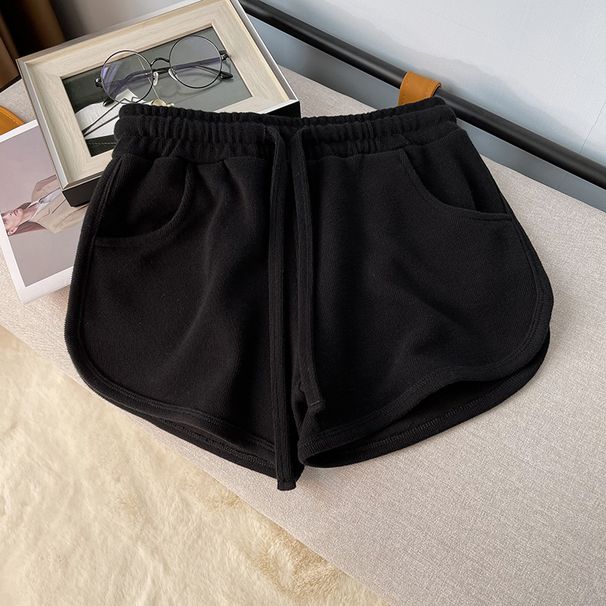 Women's Sports Casual 2024 Summer New Thin Shorts Gray High-waisted European And American Style Hot Girl Pants_desvips.com