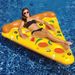 New Ins Pizza Floating Row Inflatable PVC Adult Water Lounge Chair Large Thickened Entertainment Floating Bed Mount Photo_desvips.com