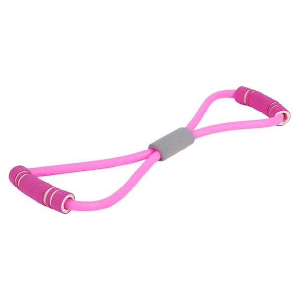 8 Shape Pull Rope Resistance Band Rubber With Foam Handles Stretch Elastic 8 Word Chest Expander Rope Yoga Exercising Fitness_desvips.com