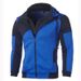 Men's Clothing Personalized Colorblock Double Zipper Hooded Cardigan Slim Sweater_desvips.com
