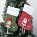 001 Cross-Border New Gift Bag Plush Leg Medium Socks Pendant Christmas Tree Hanging Decoration_desvips.com