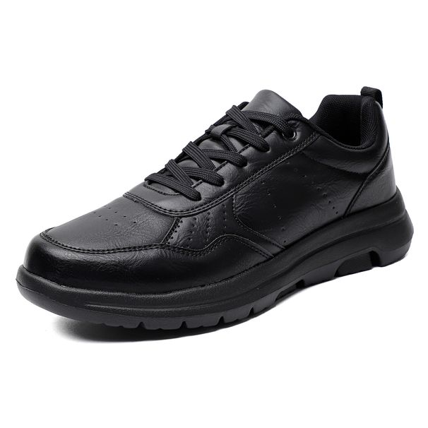 Leather Trend Casual Shoe Italian Breathable Leisure Male Sneakers Non-slip Footwear Men Vulcanized Shoes_desvips.com