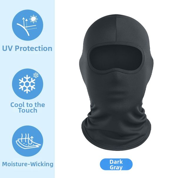 Children's Lycra Breathable Ice Silk Balaclava Full Face Protection Cycling Mask Summer UV Protection Head Cover_desvips.com