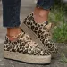 Womens Fashionable Canvas Casual Shoes For Spring And Summer Round Shoelaces Breathable Leopard Print Sneakers Large_desvips.com
