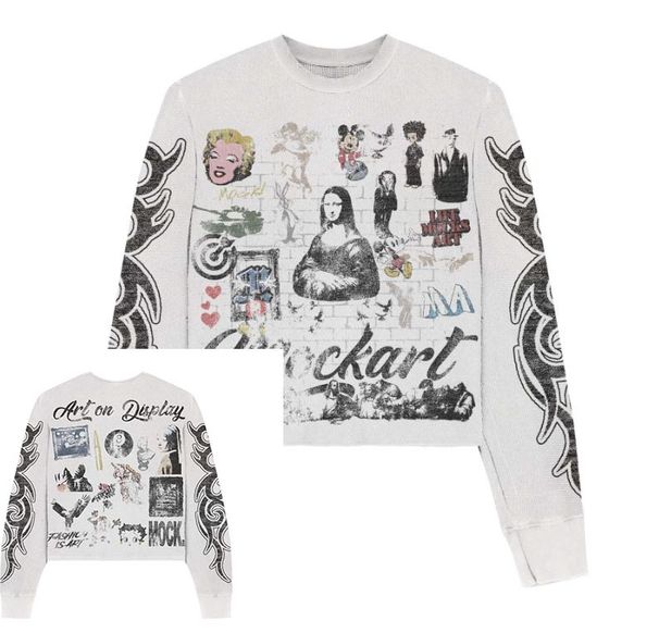 2025 New CKART Japanese Anime Angel Crew Neck T-Shirt Pullover Top With Cuff Long Sleeve_desvips.com