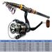 Telescopic Sea Saltwater Freshwater Professional Fishing Kit Spinning Rod And Reel Combo_desvips.com