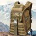 Solid Color Outdoor Tactical Backpack Large Capacity Expandable Waterproof Wear-Resistant Backpack Hiking Cross-Country Backpack Camouflage Backpack_desvips.com