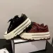 Women's Casual Shoes:Fashion Thick Sole Increase Height 2024 New Korean Version Lace-up Versatile,Black/Red/Leopard_desvips.com