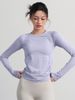 Quick-drying Elastic Sports Long-sleeved Running T-shirt Women's Slim Yoga Clothes Pilates Training Fitness Top Breathable_desvips.com
