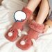 Puppy Plush Fleece Winter Thickened Warm Floor Home Mid-Calf Cute Sleep Maternity Socks_desvips.com