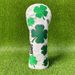 Golf Training Aids New Golf Club Cover, Lucky Four Leaf Clover No. 1 Wood Cover Accessory, Fairway Wood Head Protective Cap Cover._desvips.com