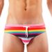 Thong Underwear - Rainbow Tie-Side Low-Rise Design For Swimming & Sports (Seamless & No Show Under Clothes)_desvips.com