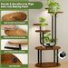 Indoor Support 6-Tier Metal Living Room Multiple Stands Corner Flower Double U-Shaped Plant Stand_desvips.com