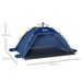 Carpa De Playa Pop-up Para 1-2 Personas Con 2 Accesos Y 2 Ventanas Y Bolsa De Transporte 220x173x120 Cm Azul Oscuro_desvips.com